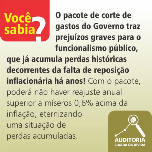 Corte de gastos limita reajustes para funcionalismo público, aumentando perdas acumuladas