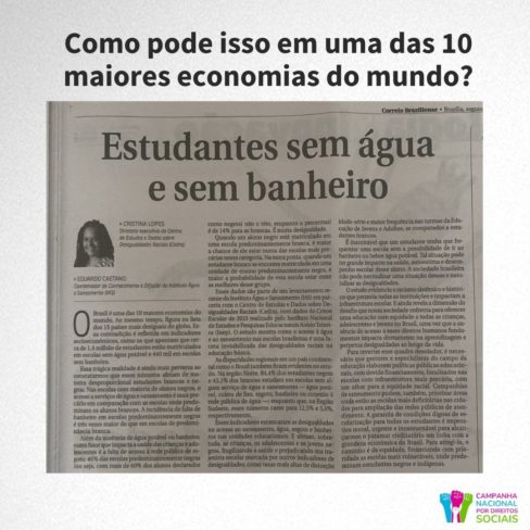 Como pode isso em uma das 10 maiores economias do mundo?  