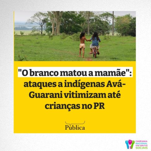 Ataques a indígenas Avá-Guarani vitimizam até crianças no PR