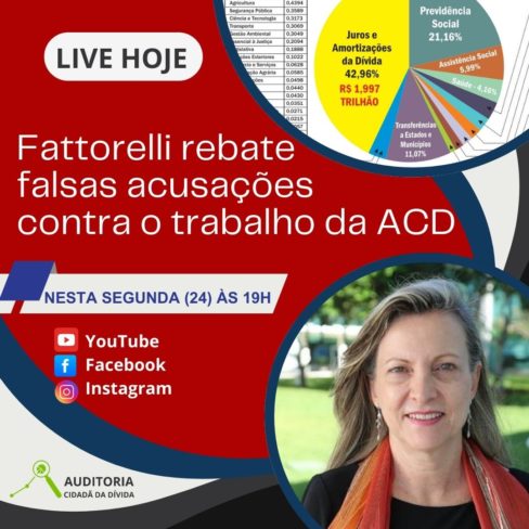 Fattorelli rebate falsas acusações sobre o trabalho da ACD