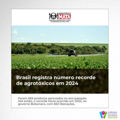 Enquanto agroecologia segue sem apoio, Brasil bate recorde em agrotóxicos