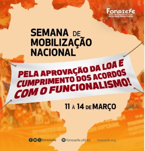 Vem aí a Semana de mobilização nacional pelo cumprimento dos acordos com o funcionalismo