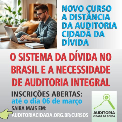 Participe do novo curso da ACD, elaborado por Maria Lucia Fattorelli