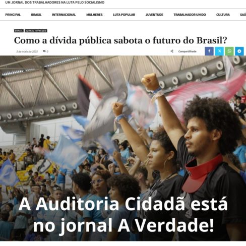 A Auditoria Cidadã da Dívida está no jornal A Verdade!
