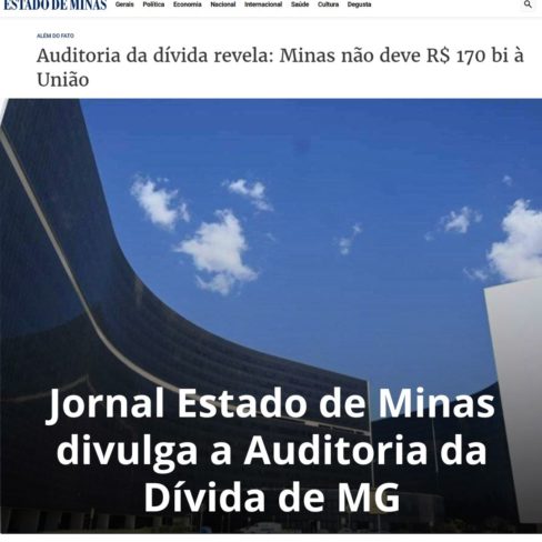 Jornal Estado de Minas divulga a Auditoria da Dívida de MG
