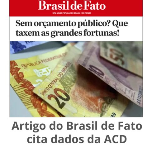 Artigo do Brasil de Fato cita dados da ACD