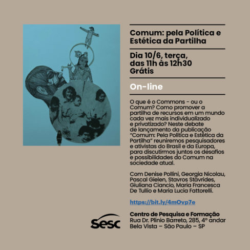 Fattorelli participa do lançamento do livro “Comum: pela Política e Estética da Partilha”