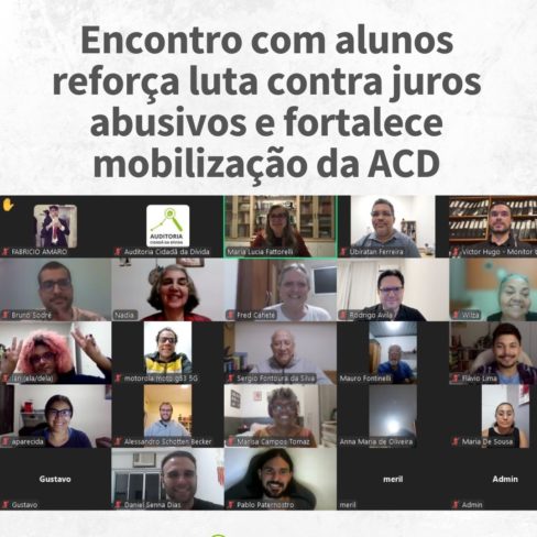 Encontro com alunos reforça luta contra juros abusivos e fortalece mobilização da ACD
