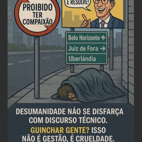 “Guinchar gente é crueldade”: Sindifisco-MG protesta contra Zema em Minas