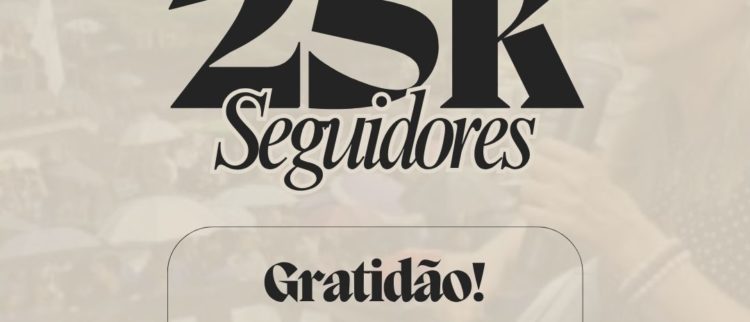 2025: 25 anos de ACD e agora 25 mil seguidores no Instagram