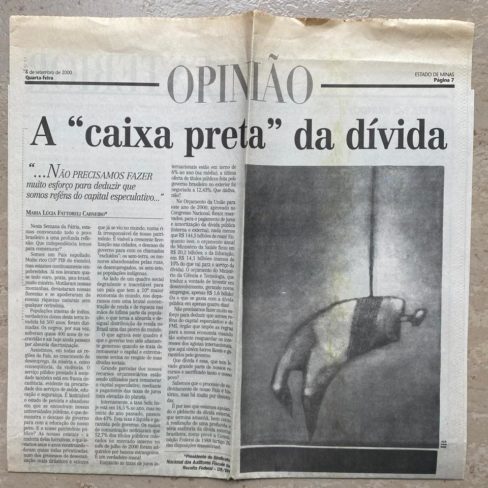 Estado de Minas “A ‘Caixa Preta’ da Dívida” – 06/09/2000