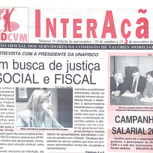 Jornal InterAção entrevista Maria Lucia Fattorelli – Edição 33 – SINDCVM