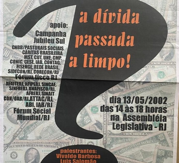 “A Dívida passada a limpo!” – Comitê Rio da ACD – ALERJ – 13/05/2002