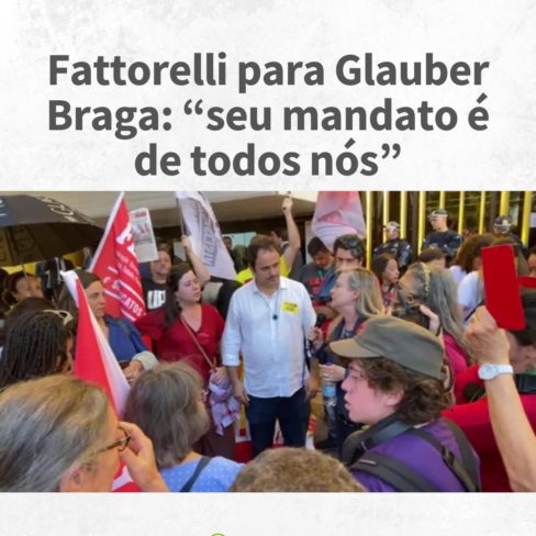 Fattorelli para Glauber Braga: “seu mandato é de todos nós”