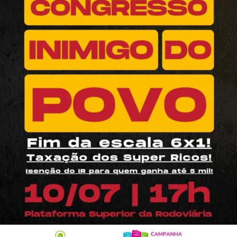 Hoje é dia de lutar pelos nossos direitos em todo Brasil. Participe!