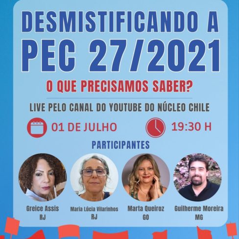 Live da Assibge Núcleo Chile debate PEC 27/2021