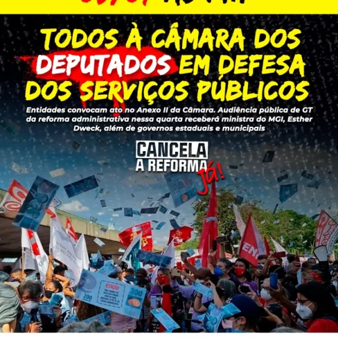 09/07 – Ato na Câmara em defesa dos Serviços Públicos