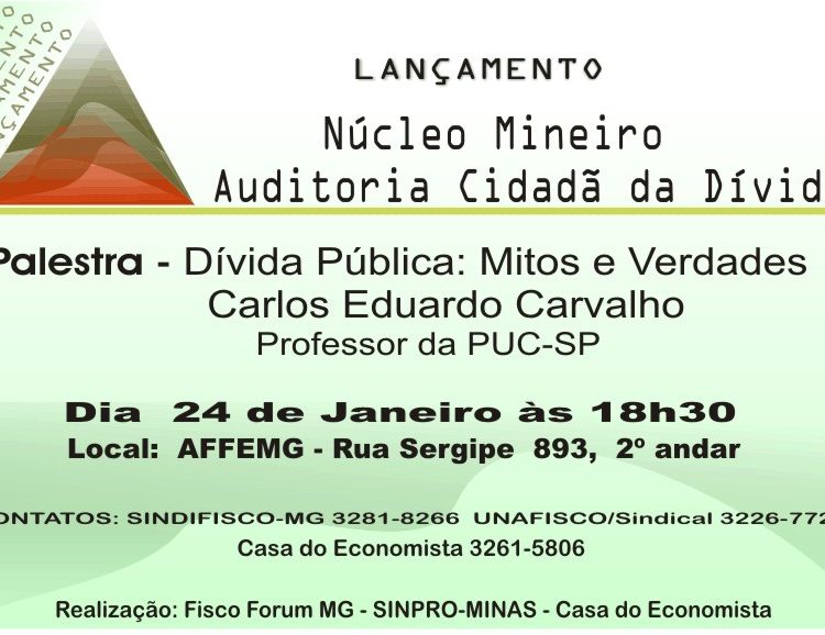 Convite Lançamento Núcleo Mineiro em Belo Horizonte – 24/01/2008