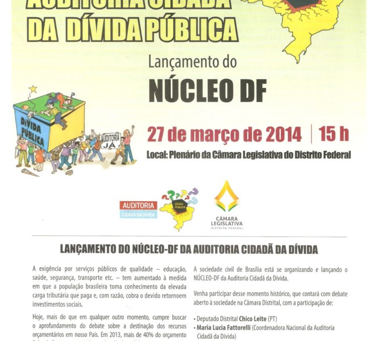 Convite Núcleo-DF da Auditoria Cidadã da Dívida