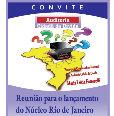 Convite para reunião de lançamento do Núcleo Rio de Janeiro