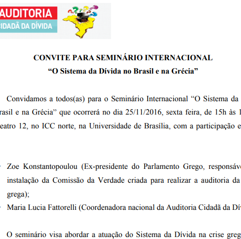 Seminário sobre Securitização de Créditos Públicos (PLS 204/2016)
