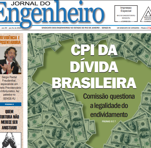 Jornal do Engenheiro nº 140 – “CPI da Dívida Brasileira” – Entrevista Maria Lucia Fattorelli