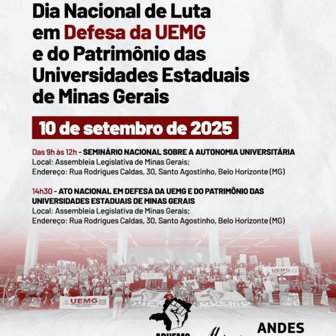 Dia Nacional de Luta em Defesa da UEMG e contra a Privatização das Universidades Estaduais de Minas