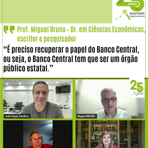 É preciso recuperar o papel do Banco Central, diz professor Miguel Bruno em live especial da ACD