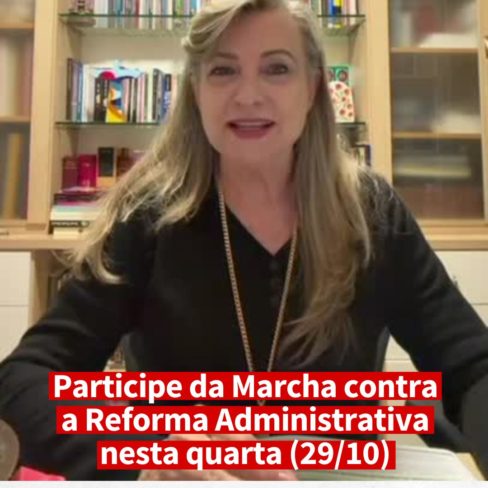 Participe da Marcha contra a Reforma Administrativa nesta quarta (29)
