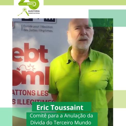 Eric Toussaint reconhece a importância da ACD nesses 25 anos de atuação