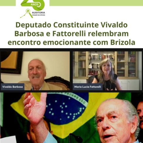 Deputado Constituinte Vivaldo Barbosa e Fattorelli relembram encontro emocionante com Leonel Brizola. Deputado Constituinte Vivaldo Barbosa e Fattorelli relembram encontro emocionante com Leonel Brizola.