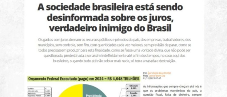Artigos destacam o trabalho da ACD e reforçam a urgência do debate sobre o Sistema da Dívida