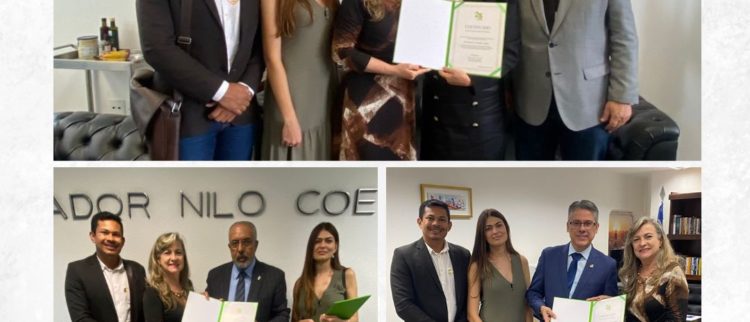 ACD entrega certificados de reconhecimento a senadores que defendem a auditoria da dívida prevista na Constituição