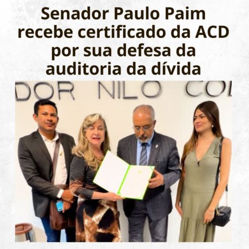 Senador Paulo Paim recebe homenagem da ACD