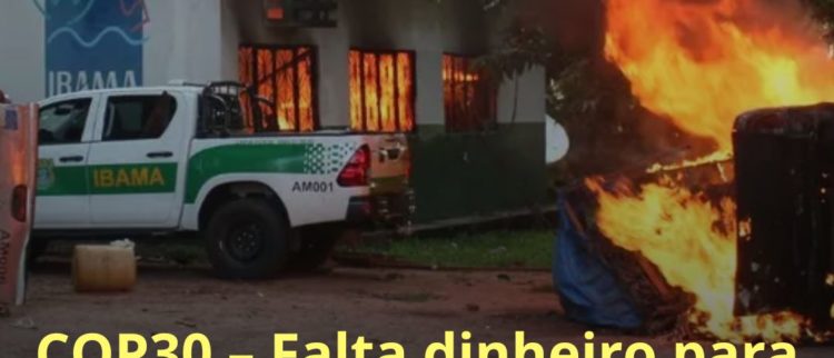 COP30 – Falta dinheiro para o Meio Ambiente? Leia o texto e saiba por que esta desculpa precisa ser desmascarada