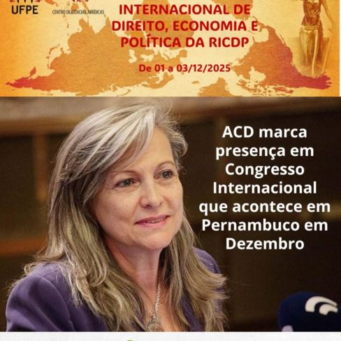 ACD marca presença em Congresso Internacional que acontece em Pernambuco em Dezembro