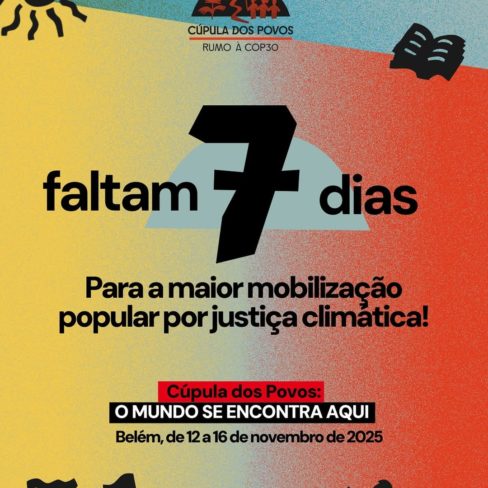 Faltam 7 dias para a maior mobilização popular pela Justiça Climática