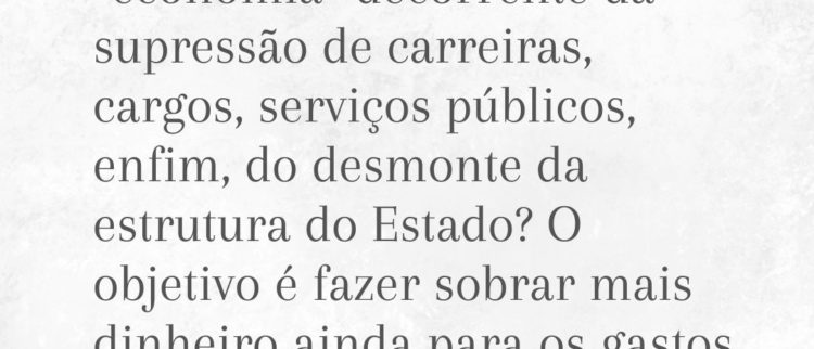 Reforma Administrativa traria risco de barbárie e aprofundamento da desigualdade, diz Fattorelli