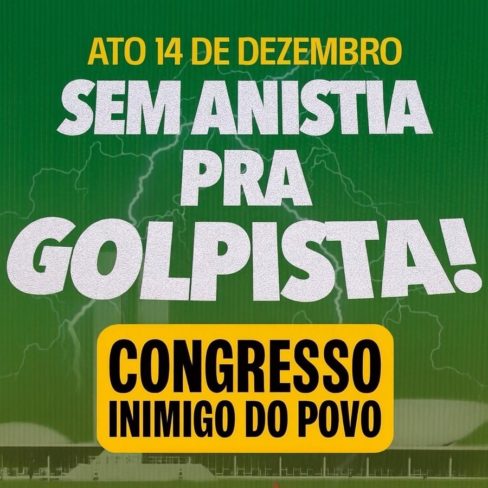 Domingo é dia de mobilização em todo o Brasil contra o #CongressoInimigodoPovo