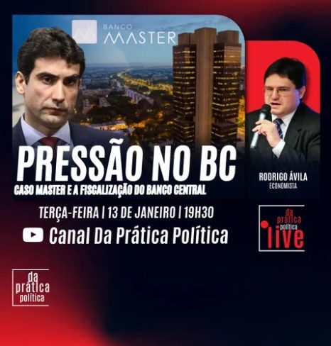 Canal Da Prática Política – Economista da ACD fará uma análise técnica e crítica sobre as responsabilidades do Banco Central