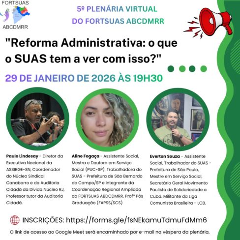 Reforma Administrativa: o que o SUAS tem a ver com isso? Participe do debate