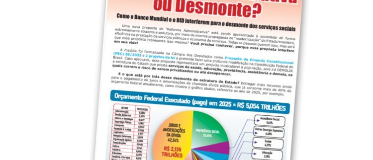 Reforma Administrativa ou Desmonte? Baixe o novo folheto da ACD