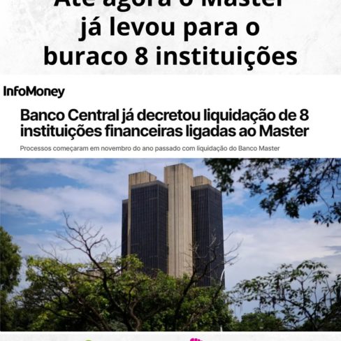 Até agora o Master já levou para o buraco 8 instituições