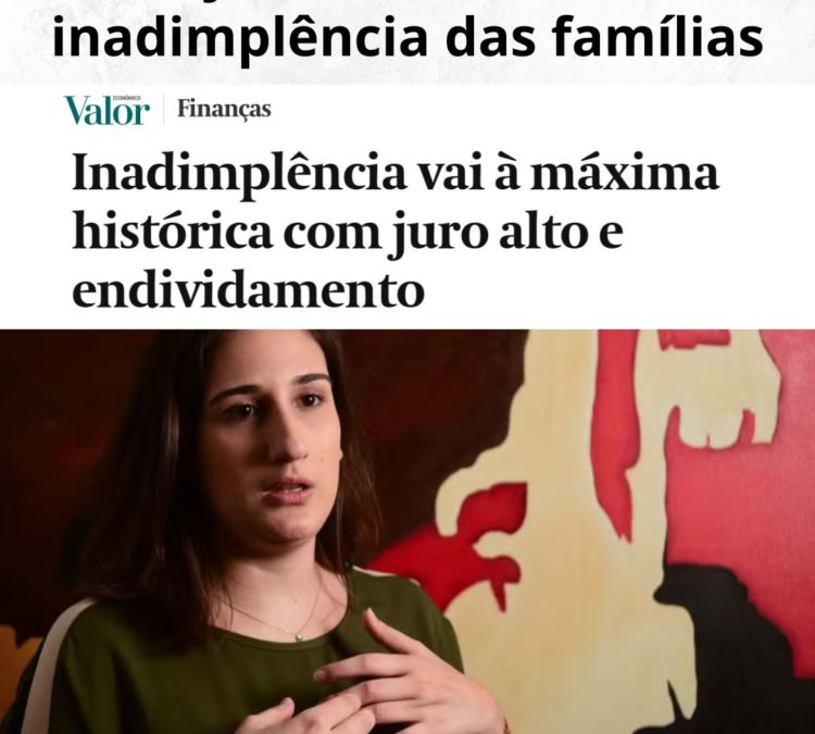 Juro alto leva à inadimplência das famílias