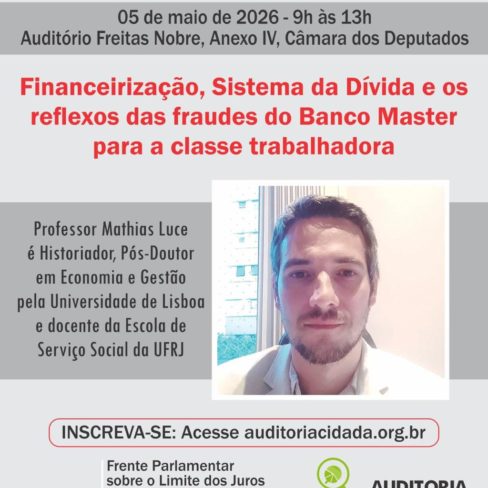 Professor Mathias Luci: Auditoria da Dívida é tática fundamental para o país