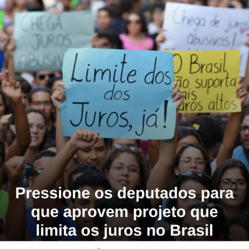 1 clique contra os juros abusivos: pressione a Câmara a destravar o PLP 104/2022