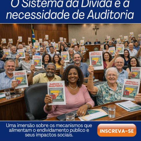 Vem fazer o curso da Auditoria Cidadã da Dívida com a gente!