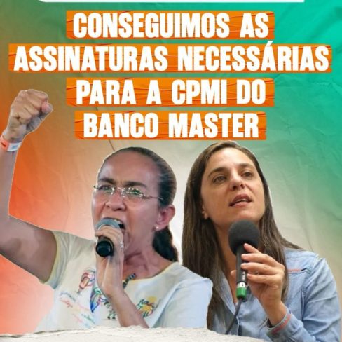 Deputadas celebram conquista de número suficiente de assinaturas para CPMI do Master