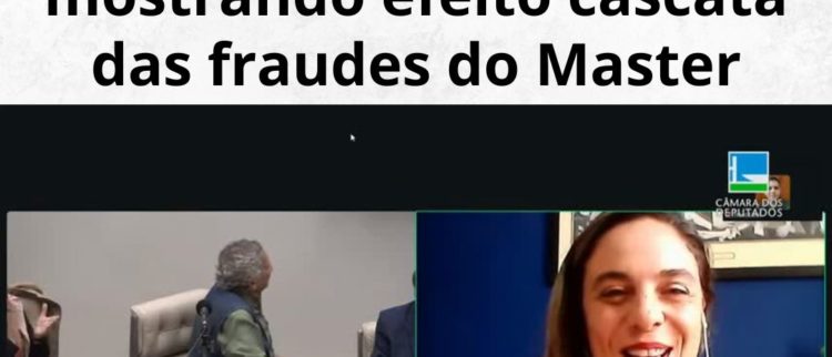 Em Seminário, deputada Fernanda Melchionna destaca análise da ACD mostrando efeito cascata das fraudes do Master