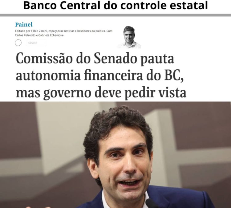 Grande mídia usa fraude do Banco Master para liberar ainda mais o Banco Central do controle estatal